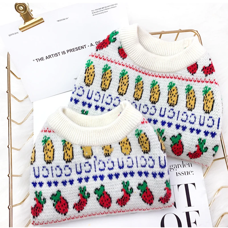 Осенне-зимний свитер для маленьких собак теплая одежда милый плюшевый мишка