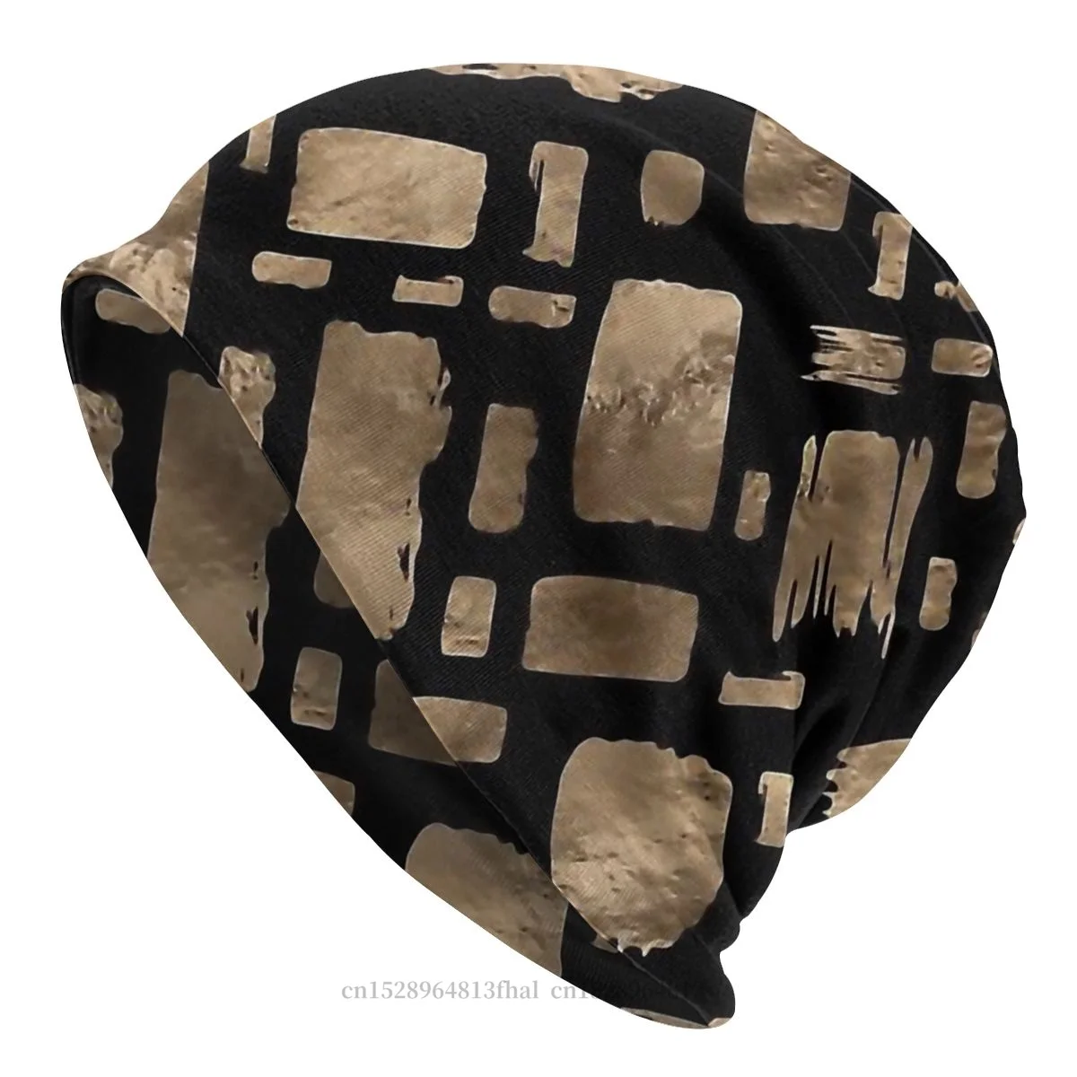 

Skullies Beanies Hat Gold Paint Strokes On Gold Winter Beanie Caps For Men Women Egyptian Mythology Ski Caps Soft Bonnet Hats