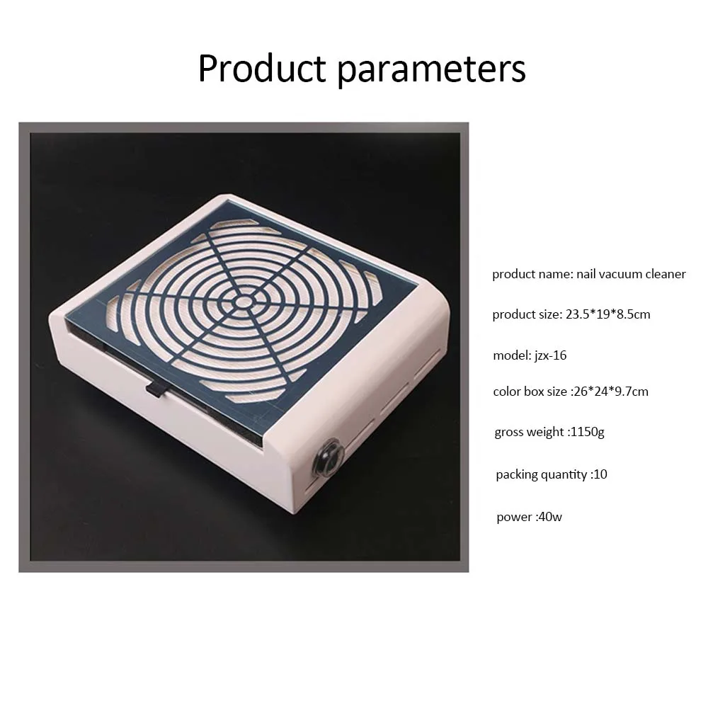 Мини пылесос для ногтей с круглым циферблатом и мощным фильтром 40 Вт|Комплекты