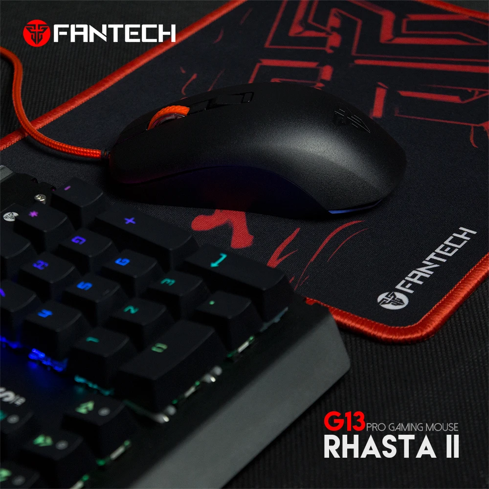Проводная игровая мышь Fantech G13 4 кнопки 2400 DPI светодиодная оптическая USB