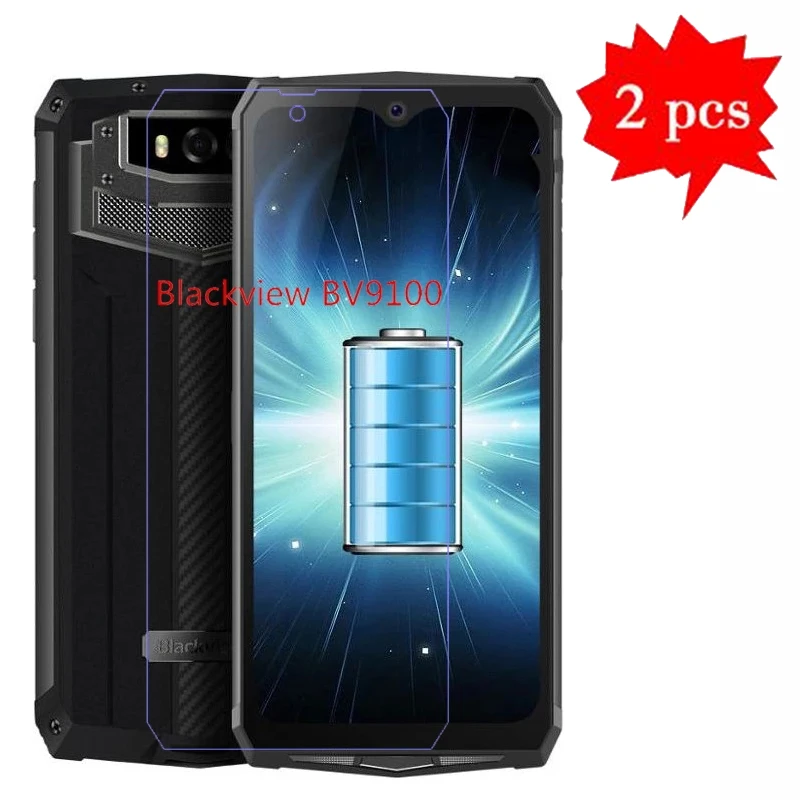 2 шт. защитное стекло Blackview BV9100 IP68 закаленное 9H с защитой от царапин пленка для