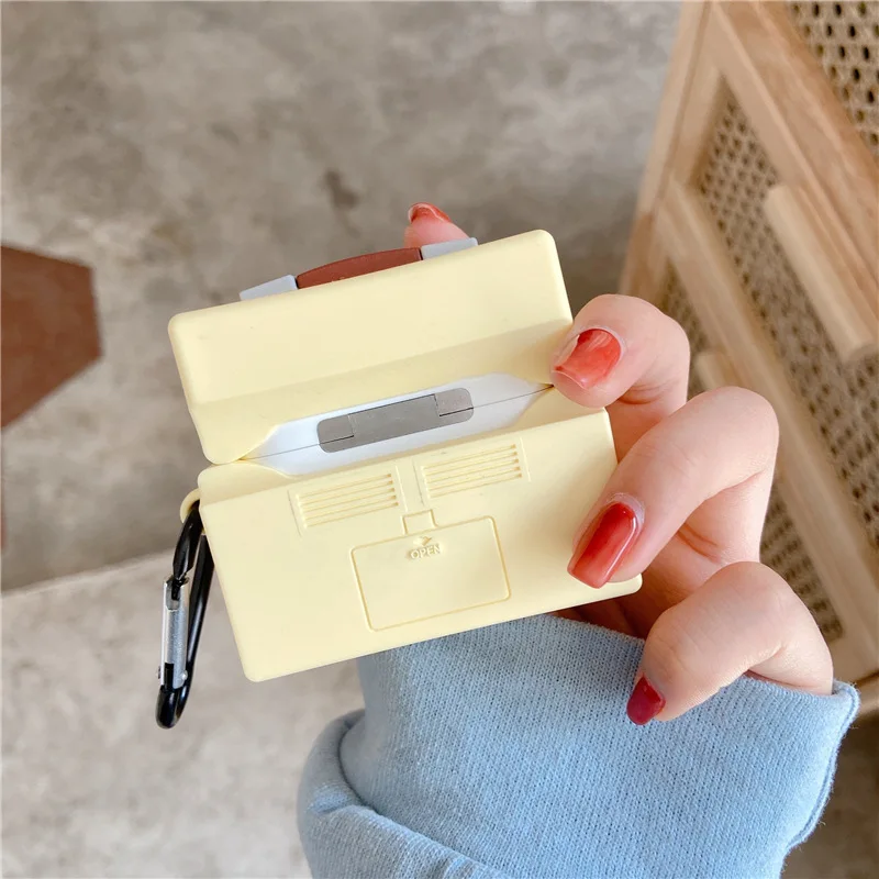 

Retro Speaker Music Stereo 3D Case For AirPods 1 2 Pro Box Soft Silicone Wireless Bluetooth Earphone Protect Cover Funda
