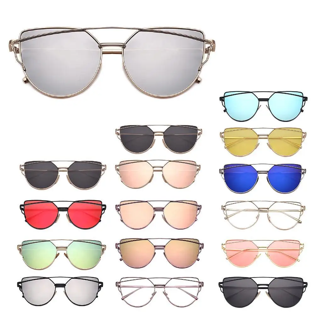 Солнцезащитные очки кошачий глаз UV400 с УФ защитой и плоскими линзами|Реквизиты