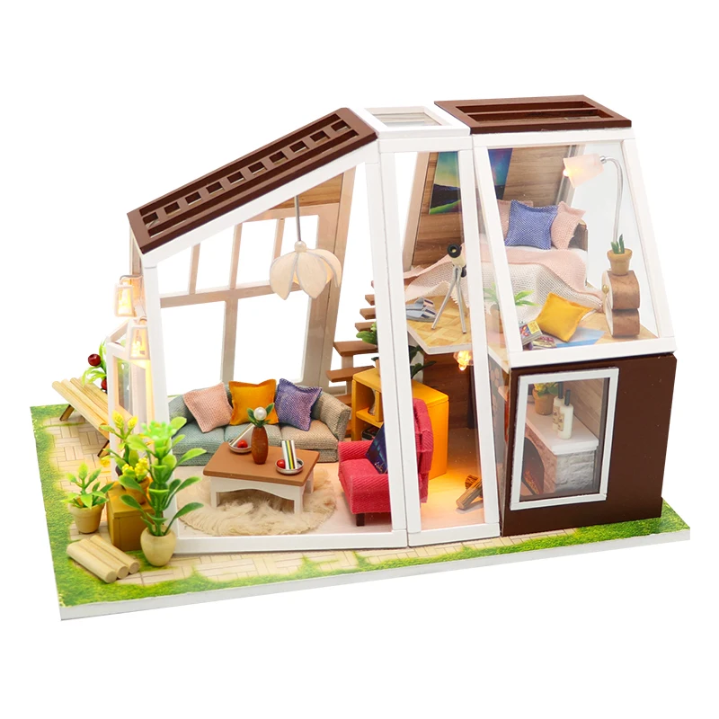 

Casa Doll House Furniture Miniature Dollhouse DIY Miniature House Room Box Theatre Toys for Children DIY Dollhouse M902