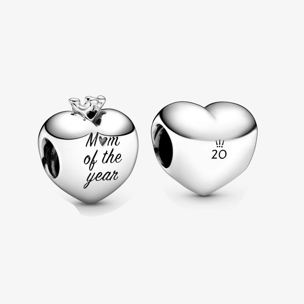 Новый реальные 925 пробы серебро мама год шарма сердца соответственные Пандоре