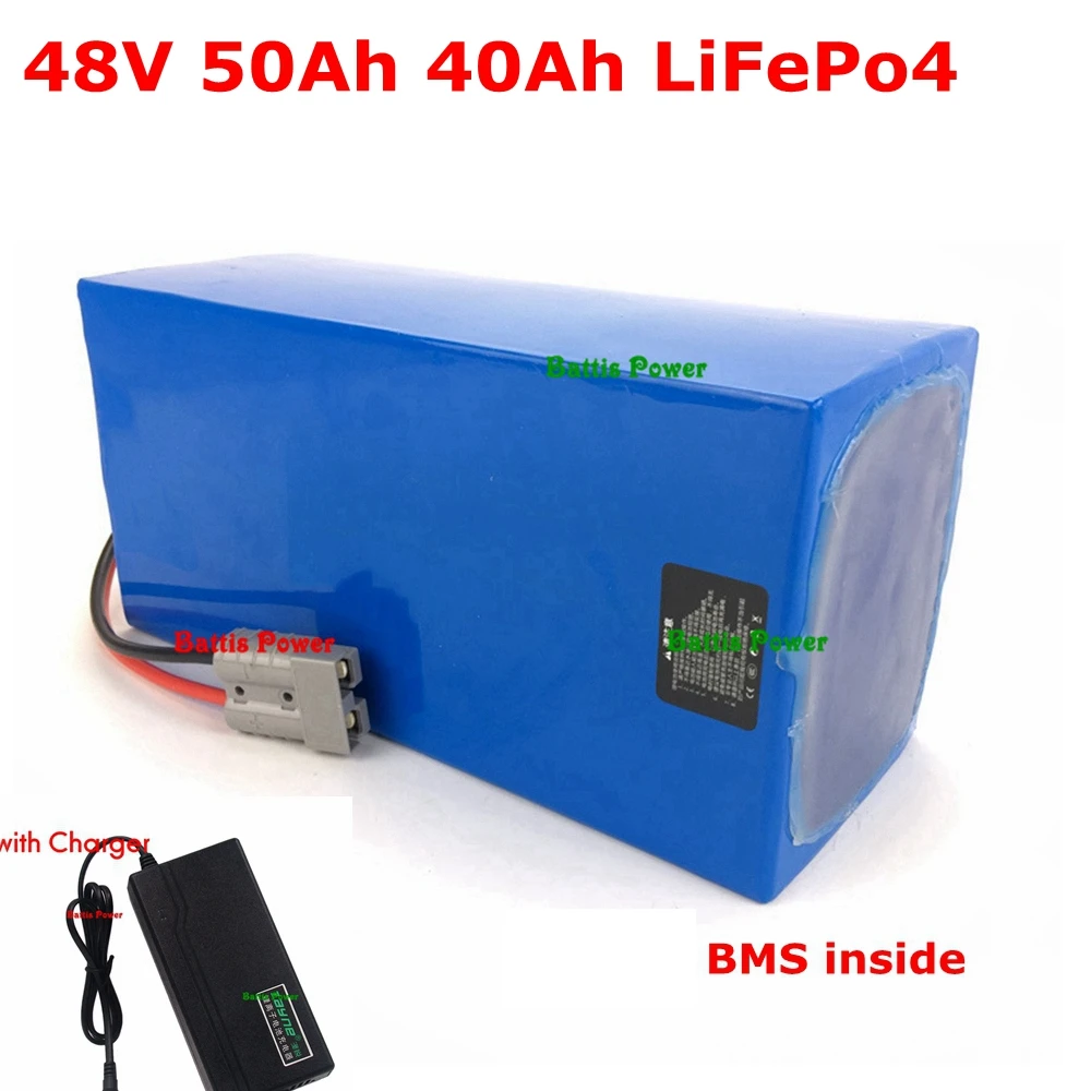 Аккумулятор lifepo4 48 В 40 Ач 50 со встроенной системой BMS для электрического