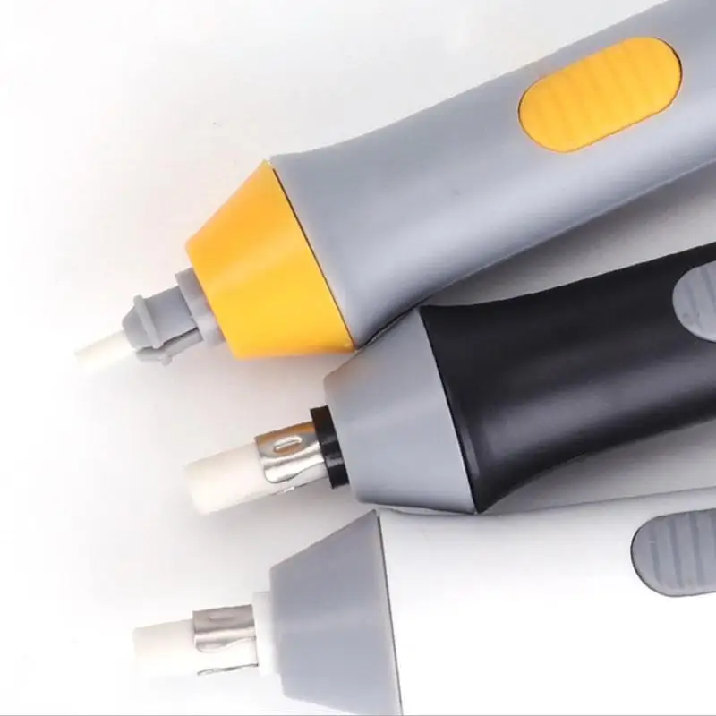 Стирательная резинка для детей ручка-карандаш на батарейках 3 цвета школы