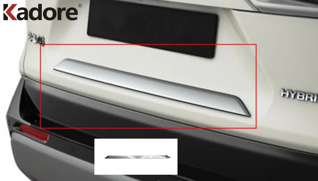 Задний отделка крышки багажника для Toyota RAV4 Previa RAV 4 2019 2020 2021 Chrome Задняя Крышка