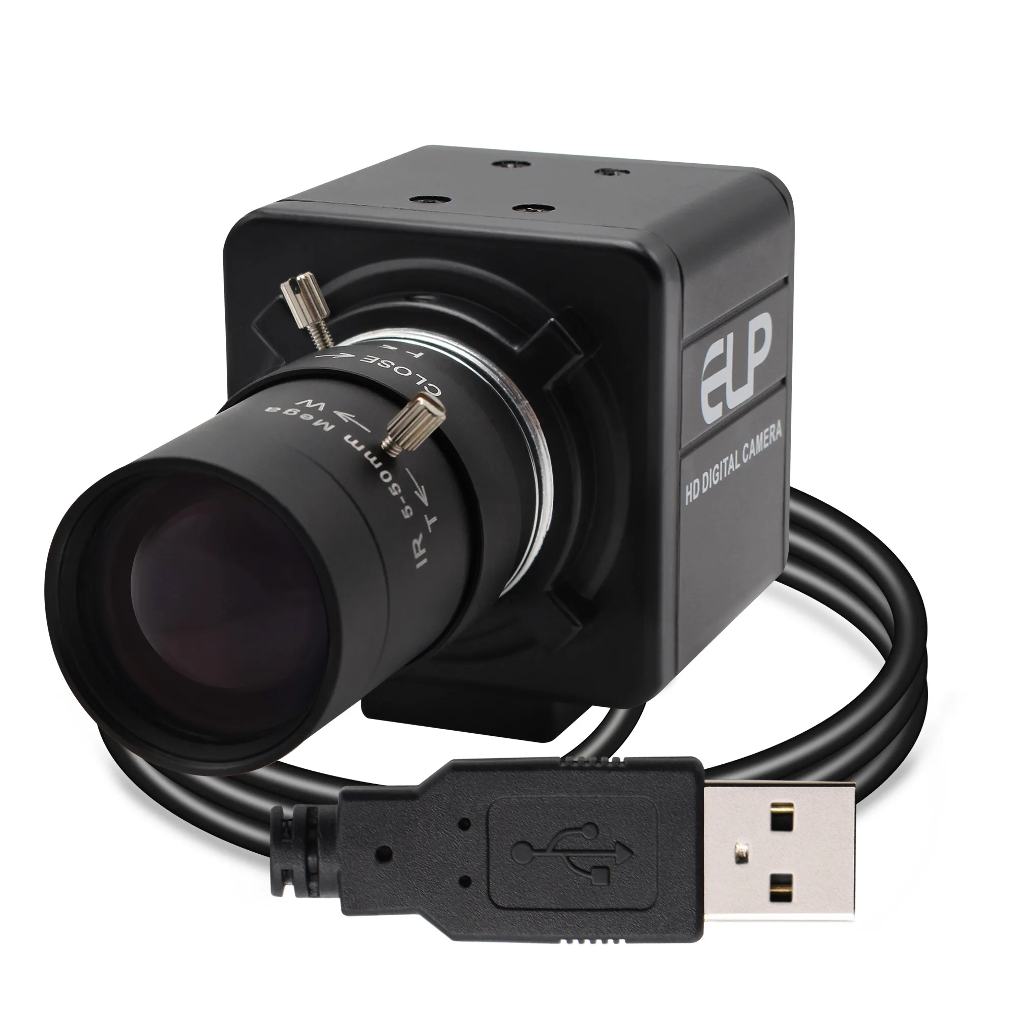 1080P High Speed 60fps/120fps/260fps USB Camera High frame rate Manual zoom Varifocal CS Lens Security UVC PC HD USB Camera 2MP