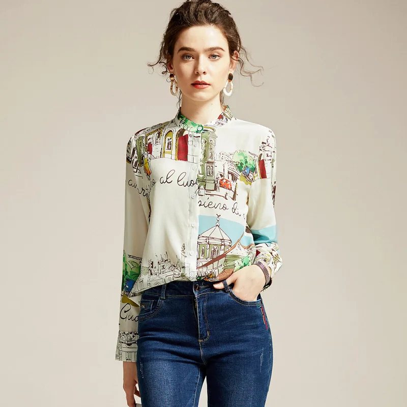 2020 Весенняя Новинка женские темперамент OL Стиль позиционирования печати