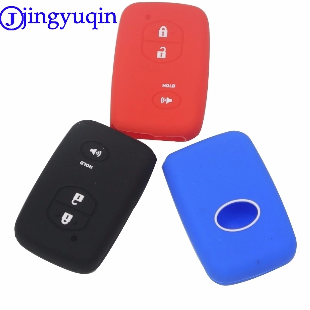 Jingyuqin 3 btns автомобильный Стайлинг силиконовый дистанционный флип чехол для