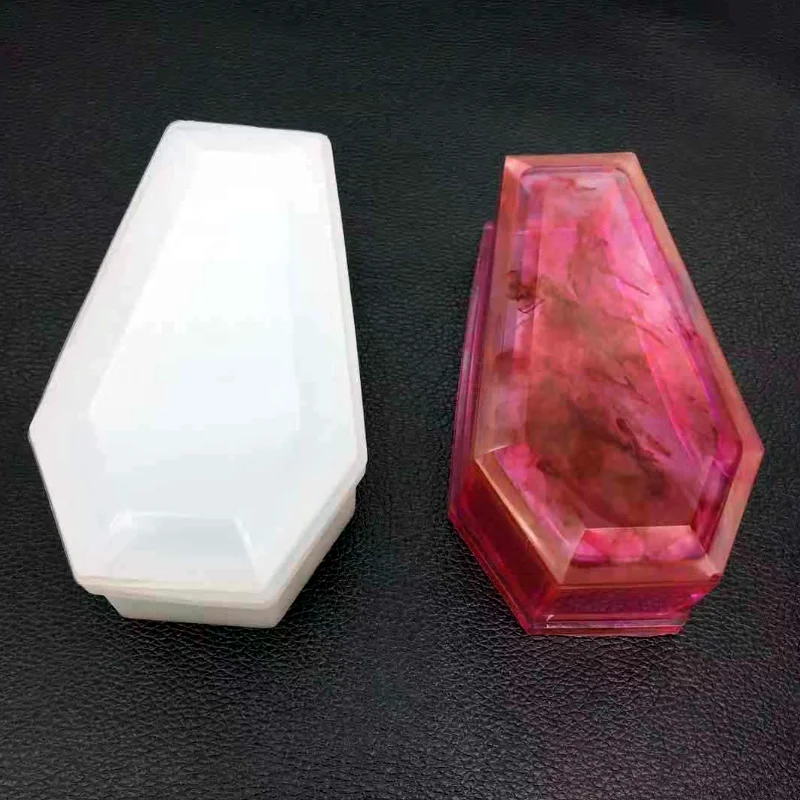 Гроб безделушка коробка силиконовая форма Хэллоуин готический контейнер