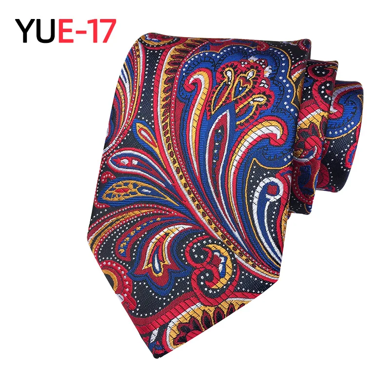 

2021 new polyester men's big flower tie new fashion social suit men's tie