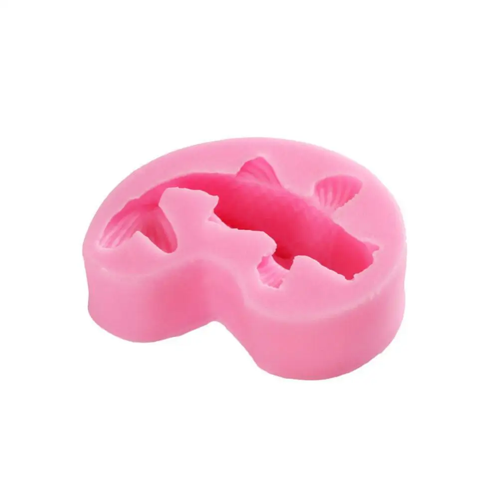 

Fish shape silicone Mold Baking Mold Chocolate Cookie Baking Cake Dessert Decorating Fondant Muffin Tool W2K4