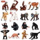 Оригинальные дикие животные Oenux, Золотая обезьянка-табак, Гиббон, чимпанзе, орангутан, модель, экшн-фигурки из ПВХ, коллекционная детская игрушка
