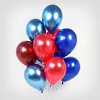 Латексные воздушные шары, блестящие жемчужные, красные, синие, воздушные гелиевые шариков, металлик, 10 шт.