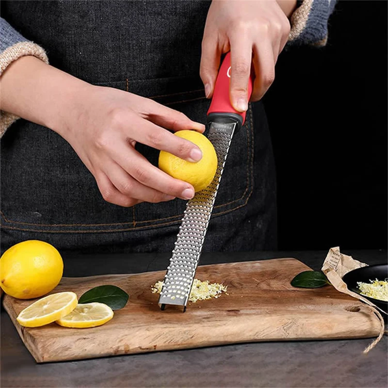 

Citrus Lemon Zester & Cheese Grater-Parmesan Cheese Lemon Ginger Grater Kitchen Tool Gadgets Fruit Vegetable Chopper