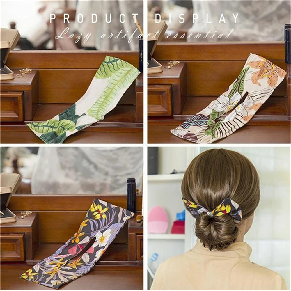 

2022 Trendy Deft Bun New Fashion Hair Bands Women Summer Knotted Wire Headband Print 6 Colors Hair Accessories Easy To Use