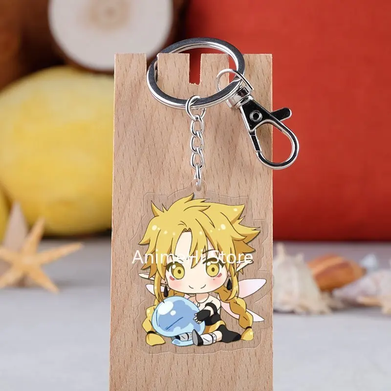 

20 pcs/lot That Time I Got Reincarnated as a Slime Acrylic Keychain Toy Figure Bag Pendant Key Ring Gifts