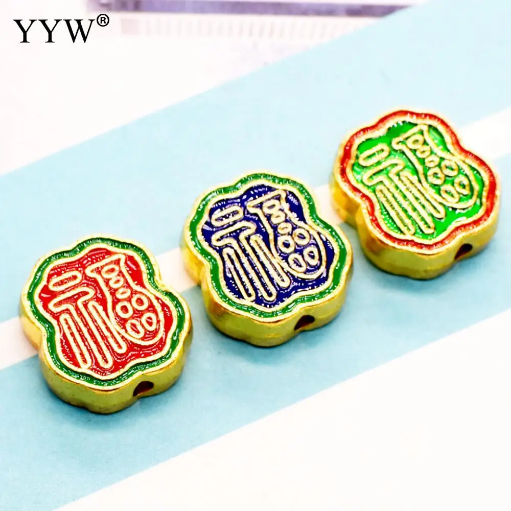 

Металлические бусины, 30 шт./лот, китайское слово, для изготовления ювелирных изделий