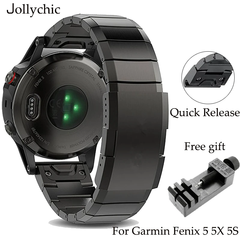 из нержавеющей стали для Garmin forerunner Fenix 5 5X 5s быстрая установка металлический