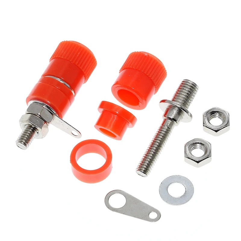 Клеммные колодки JS-910B 4 мм 10 шт./лот черные | Электронные компоненты и