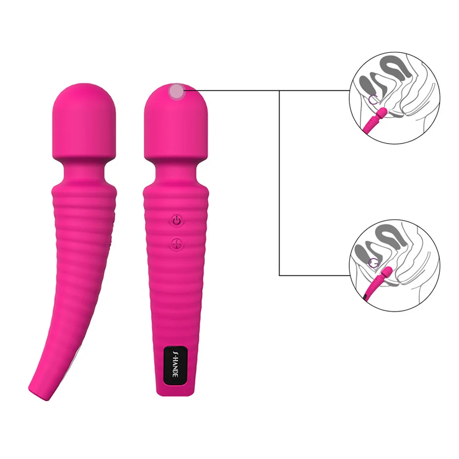 Мощный 9-скоростной вибратор для точки G USB-массажер с перезаряжаемой волшебной