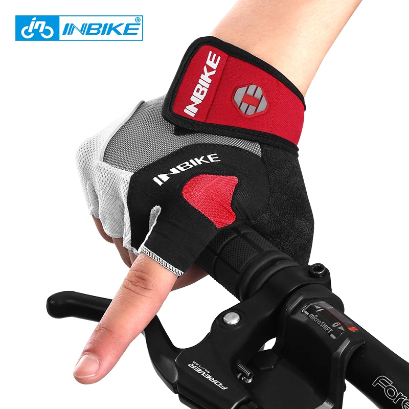 INBIKE перчатки для езды на спортивном велосипеде мужские женские летние перчатки Guantes Ciclismo нейлоновые Гелевые перчатки для горного велосипеда