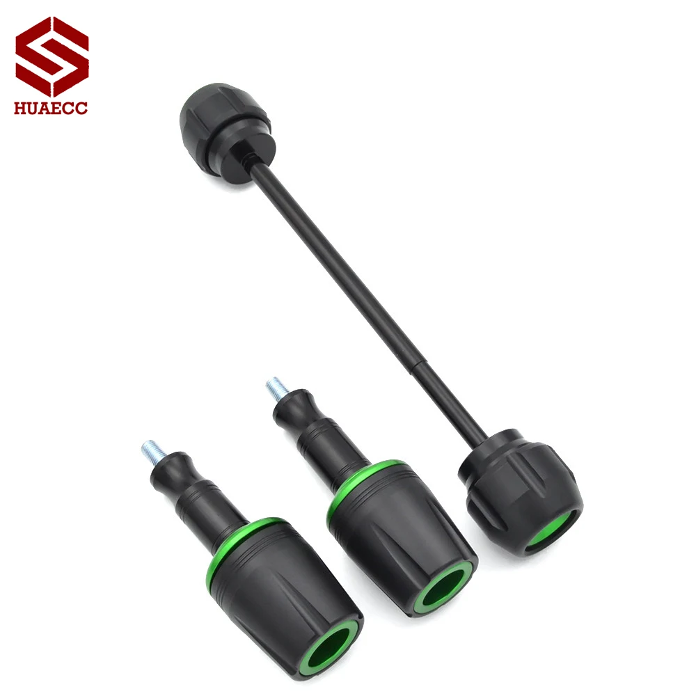 

Motorcycle Frame Sliders Crash Protector with Front Axle Slider for Kawasaki Z900 Z 900 2017-2019