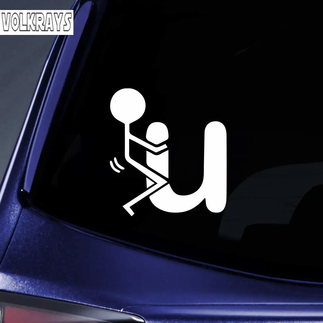 

Volkrays Personality Car Sticker Screw You! Accessories Reflective Waterproof Cover Scratches Sunscreen Vinyl Decal,10cm*10cm