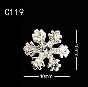 10pcs C119 10 шт./лот 3D золотого сплава Иисуса сердца крест богини серии ногтей Подвески - Цвет: 10pcs C119