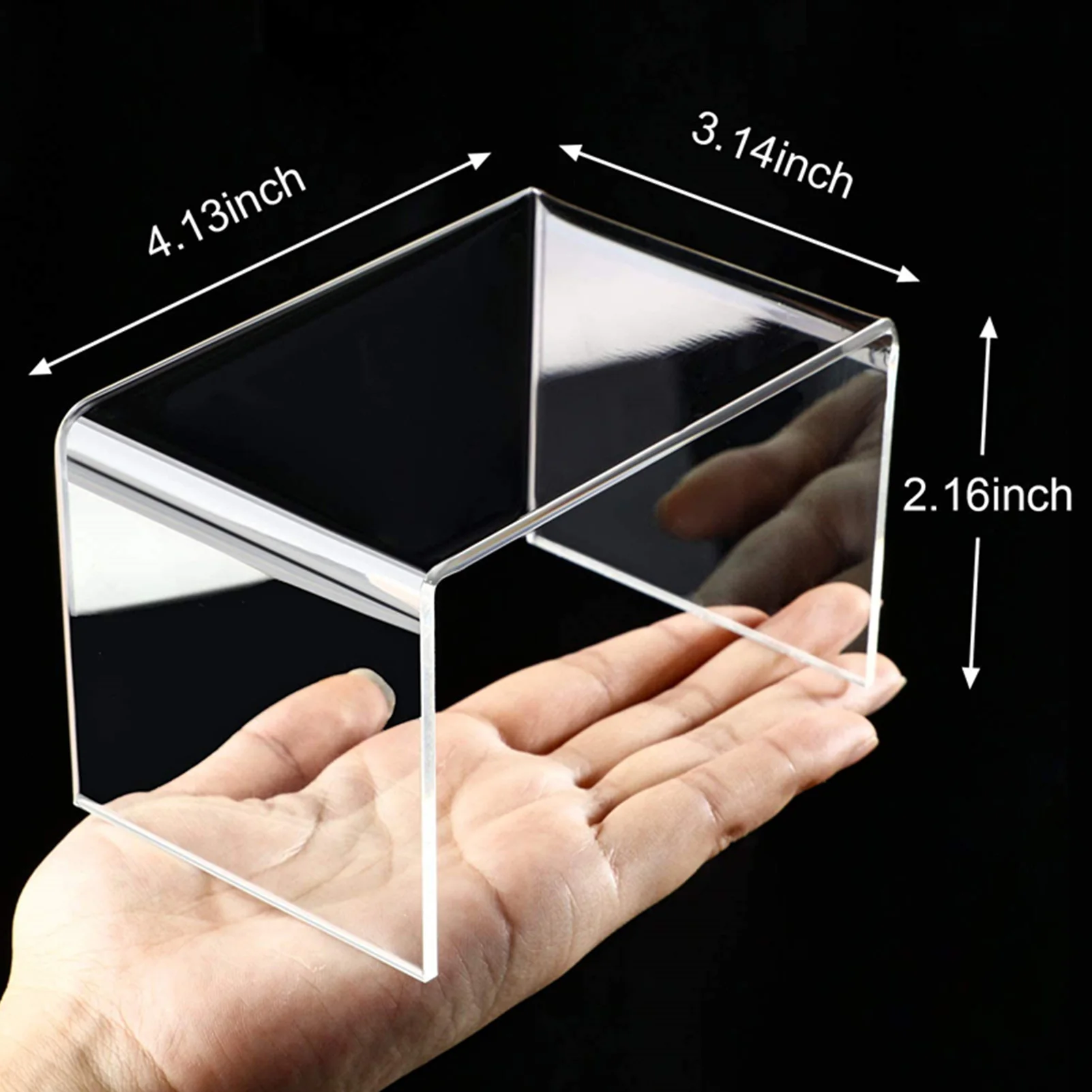 

3Pcs/set Acrylic Transparent Display Stand For Dolls Jewelry Party Cupcakes Art Crafts Display Cabinet