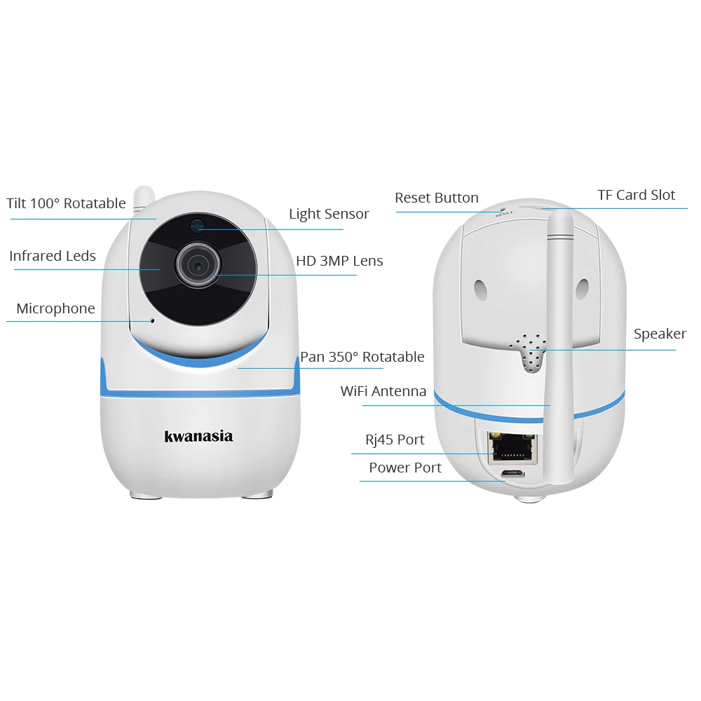 IP-камера 3 Мп Wi-Fi купольная Onvif | Безопасность и защита