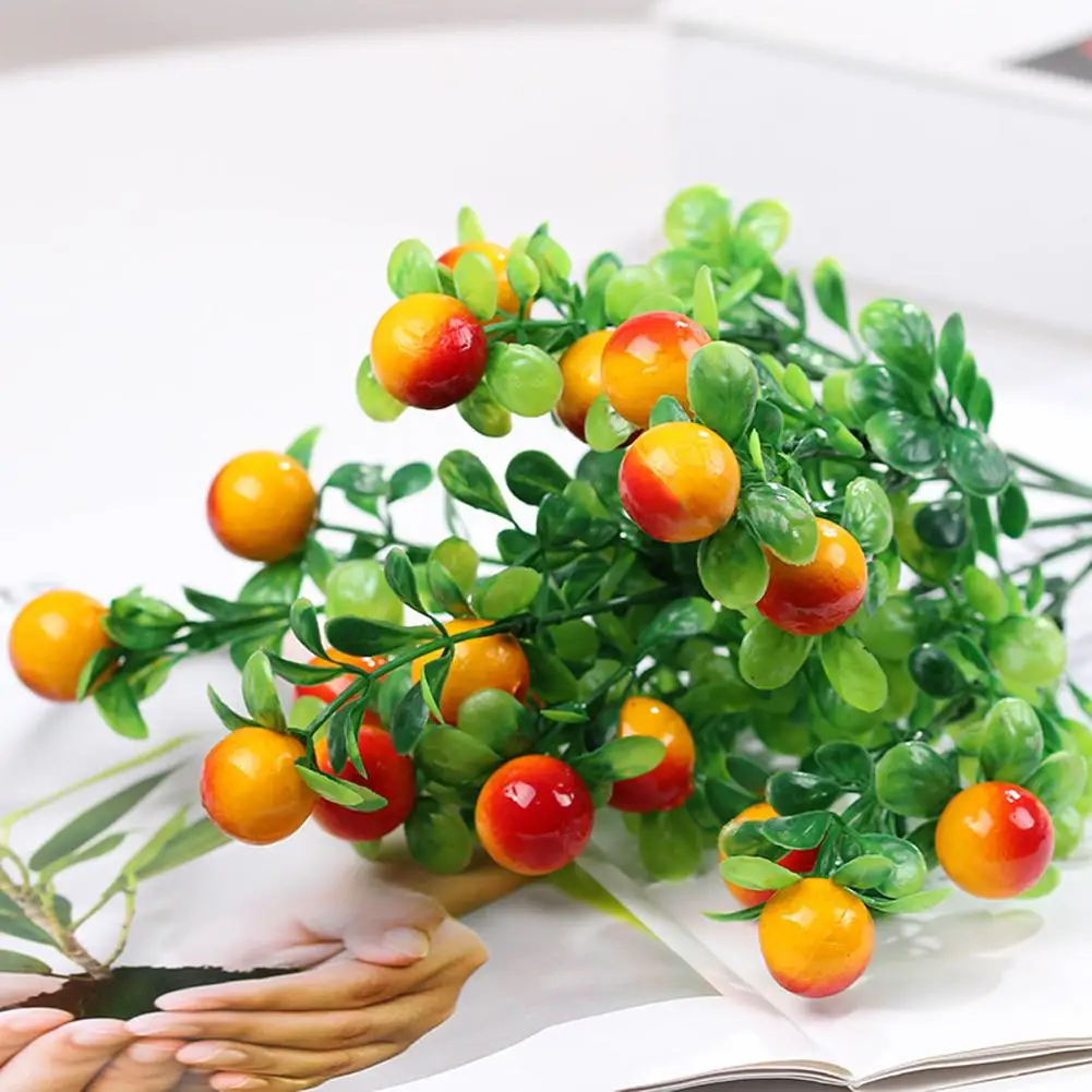 AsyPets искусственные растения счастливый благоприятный Цветок Фрукты