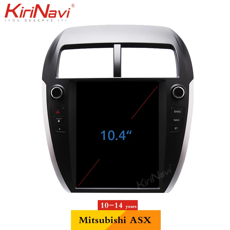 KiriNavi вертикальный экран Tesla стиль 10," Android 7,1 Автомагнитола для Mitsubishi ASX Мультимедиа gps навигация wifi 2010