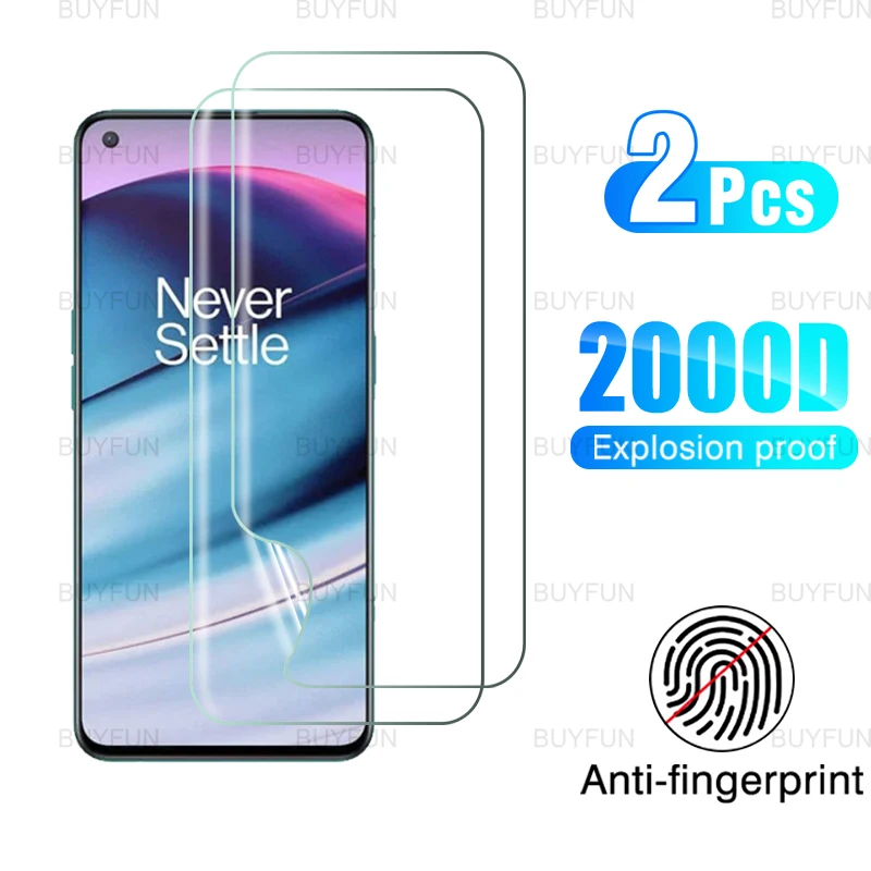 

2 шт. прочная защитная пленка для гидрогель пленка для oneplus nordcore издание 5g полное покрытие, где не видно отпечатков пальцев с обмоткой эласти...