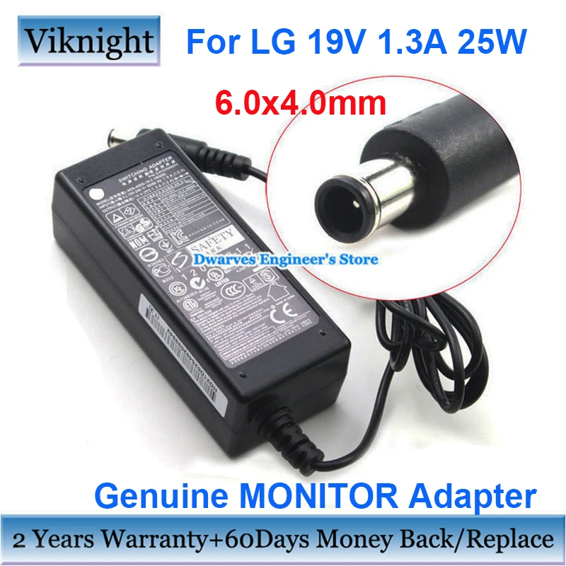 Подлинная 19V 1.3A 25W Замена адаптера переменного тока питания для ноутбука Питание
