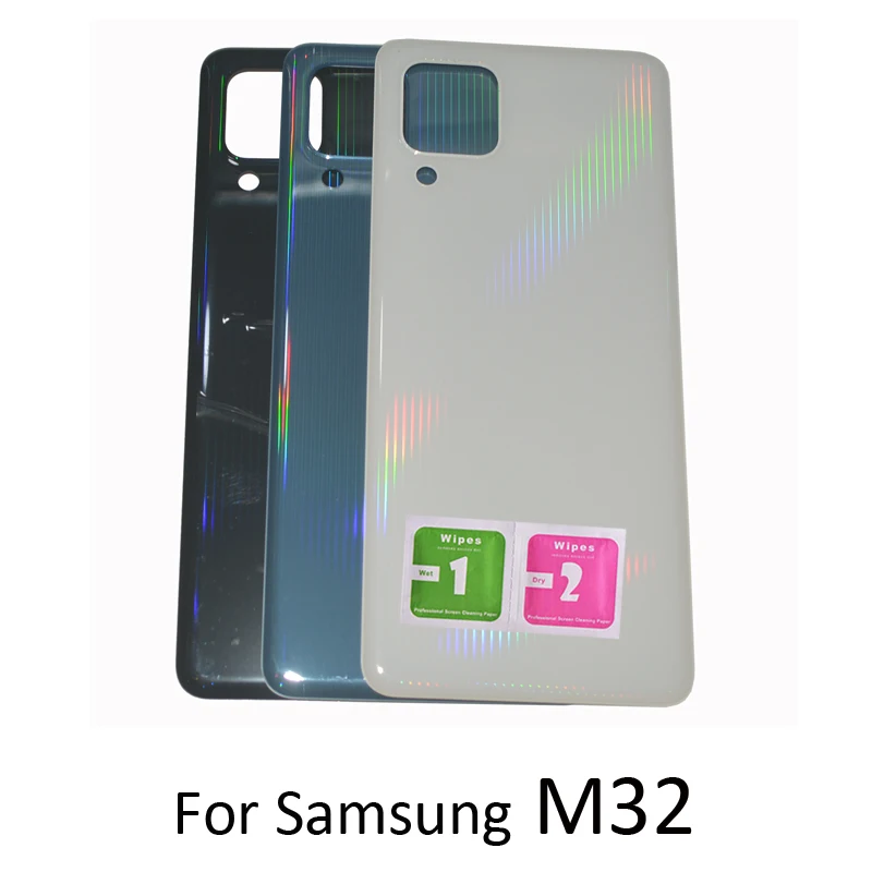 

New Back Cover For Samsung Galaxy M32 M325 M325F Original Phone Housing Panel Case Rear Battery Door With Adhesive