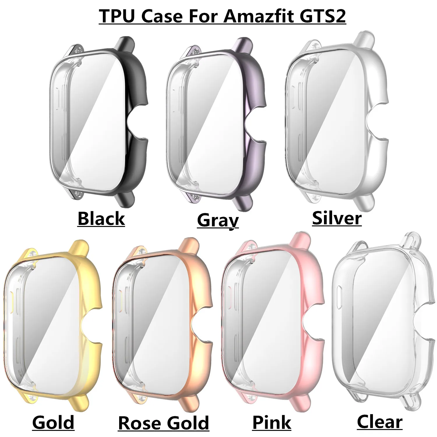 Защитный чехол из ТПУ для Amazfit GTS 2 2e защитный на весь экран Huami GTS2/2e часов |