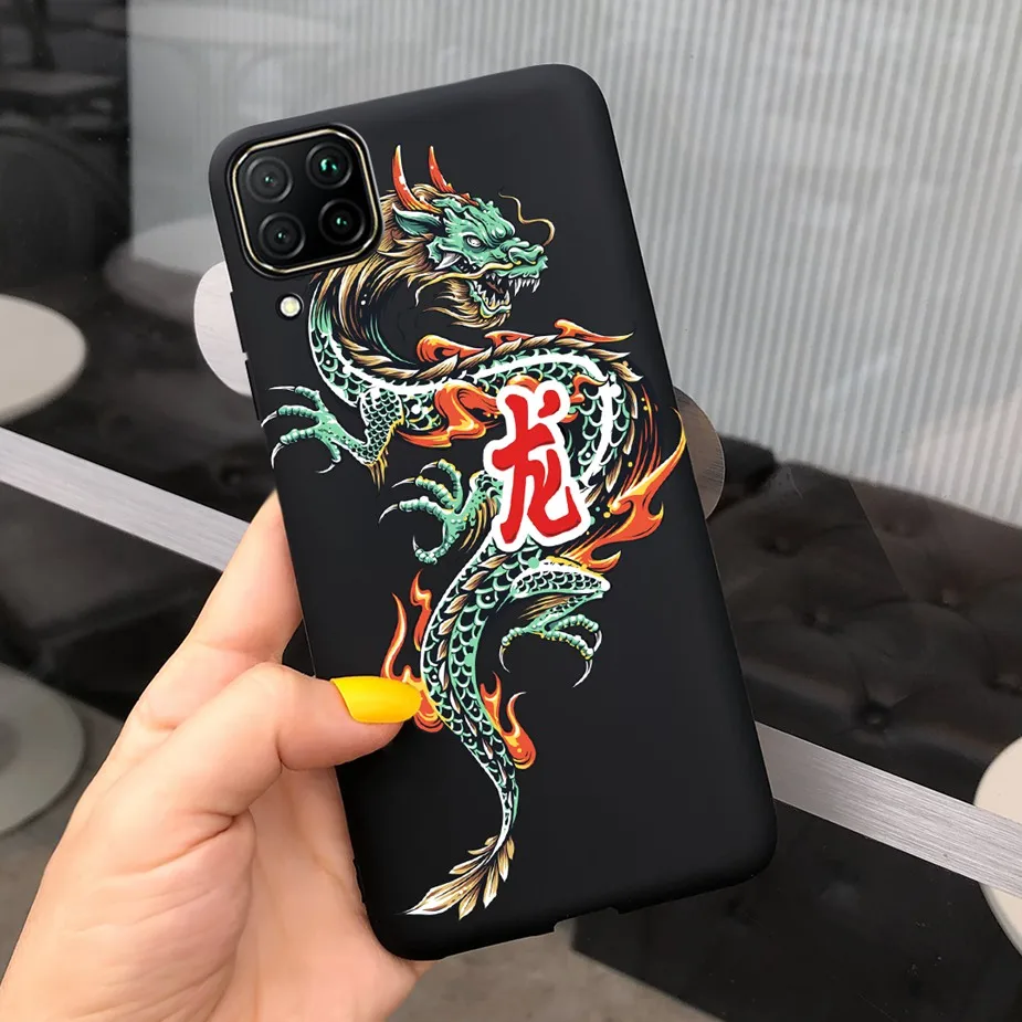 Чехол-накладка для Huawei P40 Lite Nova 7i с принтом дракона Льва полным покрытием |