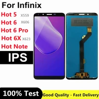 for infinix hot 5 x559 hot 6 x606 hot 6 pro x608 hot 6x x623 hot note x551 lcd screen and digitizer full assembly