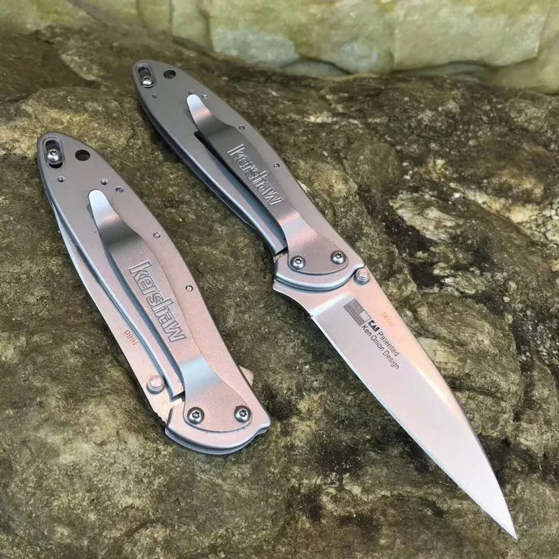 Серебряный крутой портативный карманный складной нож для самообороны на