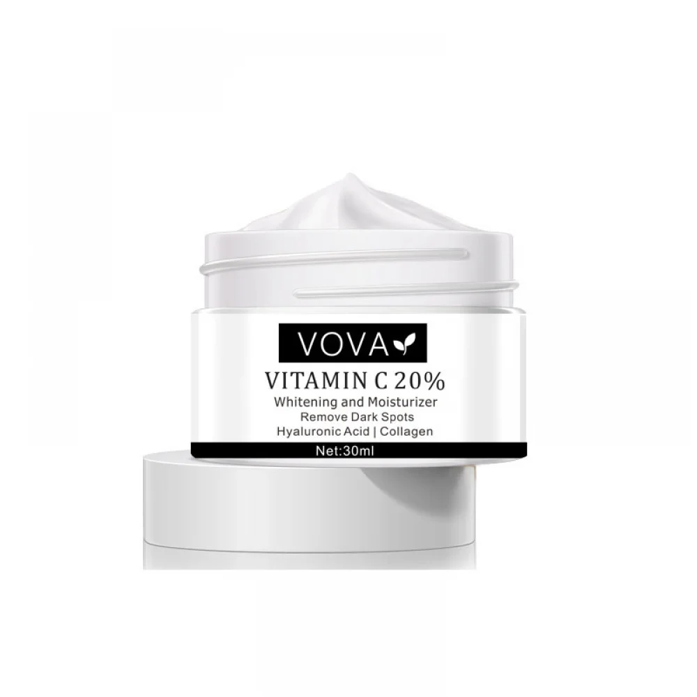 

Vitamin C 20% Whitening Face Cream Remove Dark Spots Repair Face Gel Fade Freckles Removal Melanin Brighten Skin Care 30ml