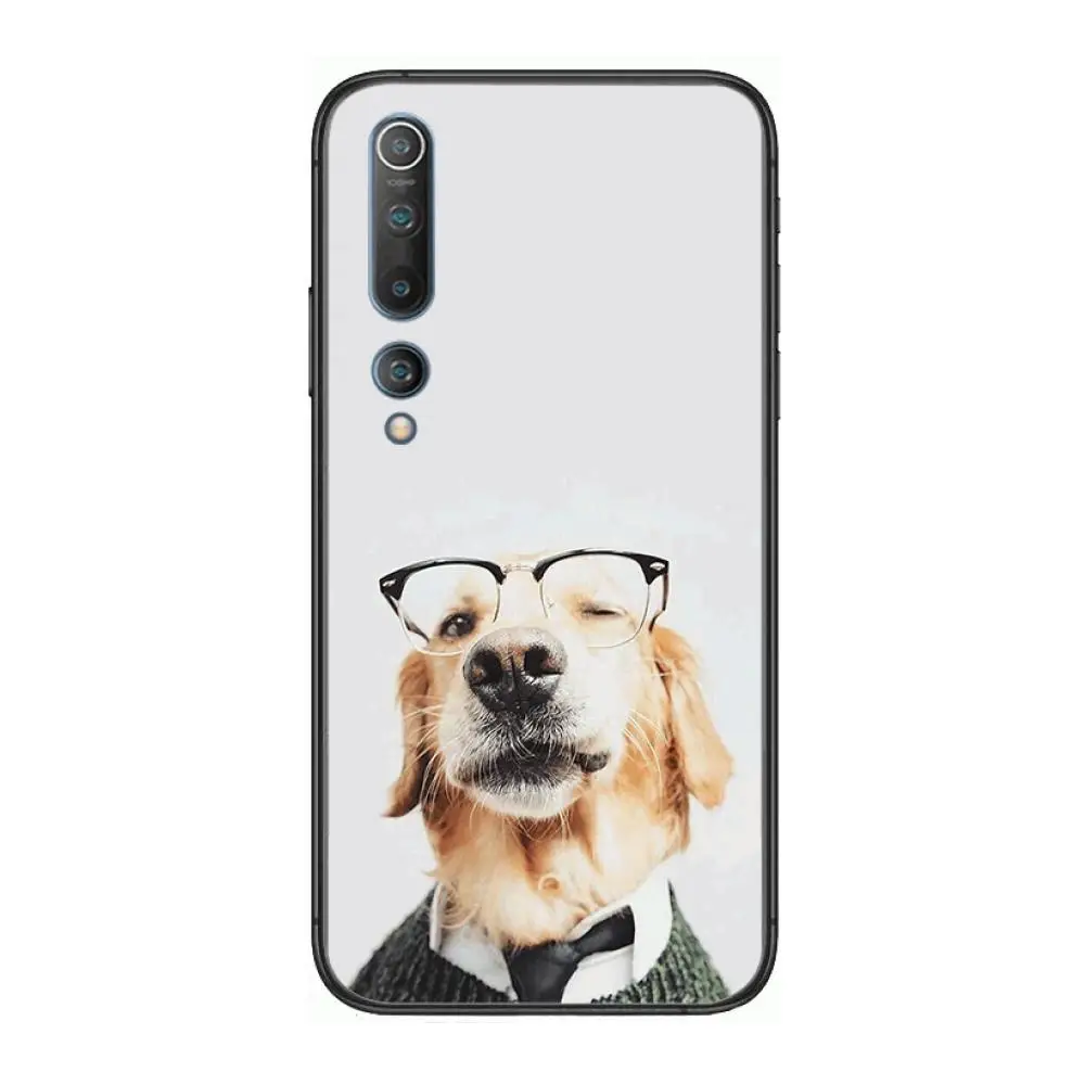

Teddy Bulldog Pomeranian Corgi Cute dog Phone Case For xiaomi mi11 5g 10 liti Ultra 9Pro SE 3 8 Note Anime Black Cover Silicone