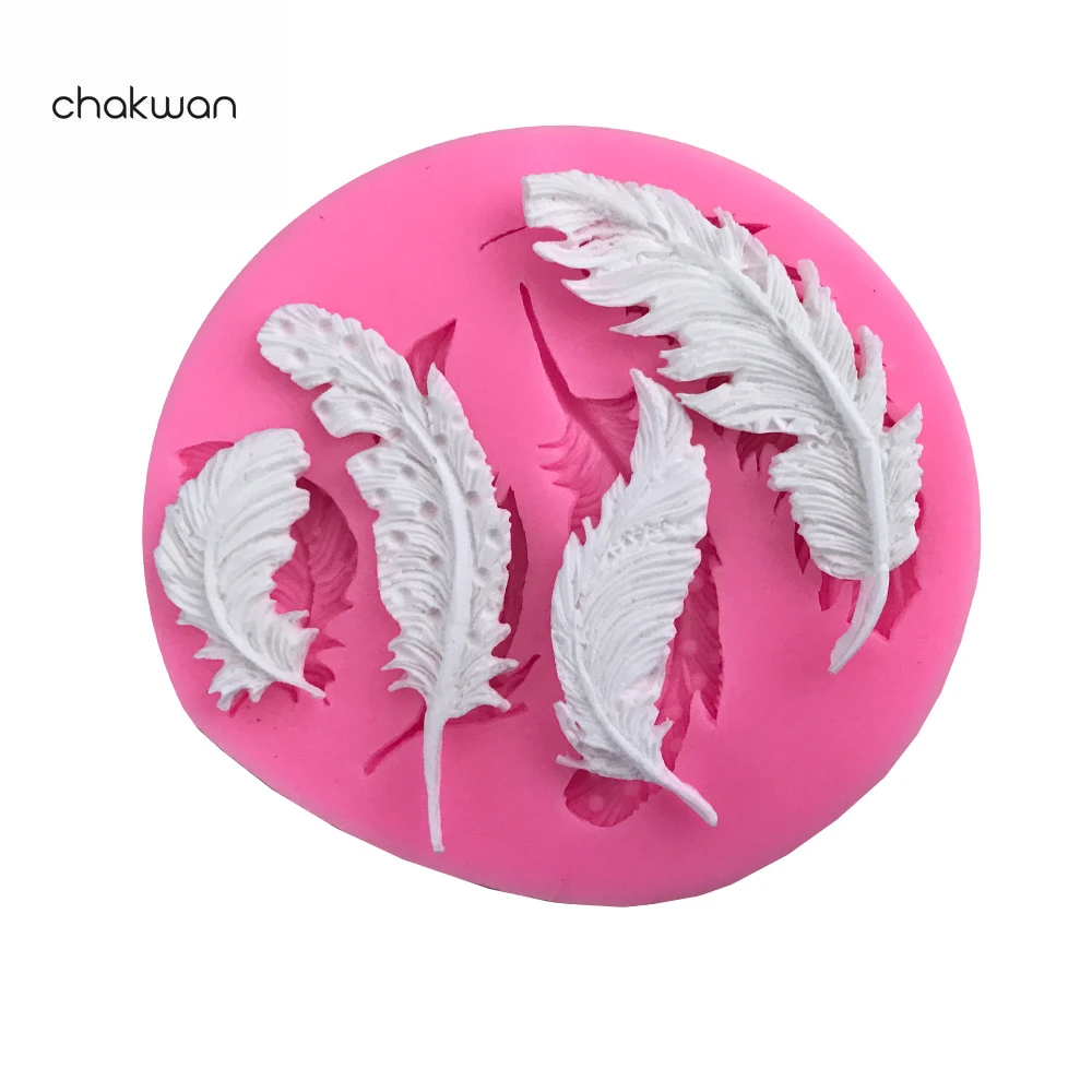 1 шт. перьевая силиконовая форма для сахарных изделий DIY Форма помадки кружевная