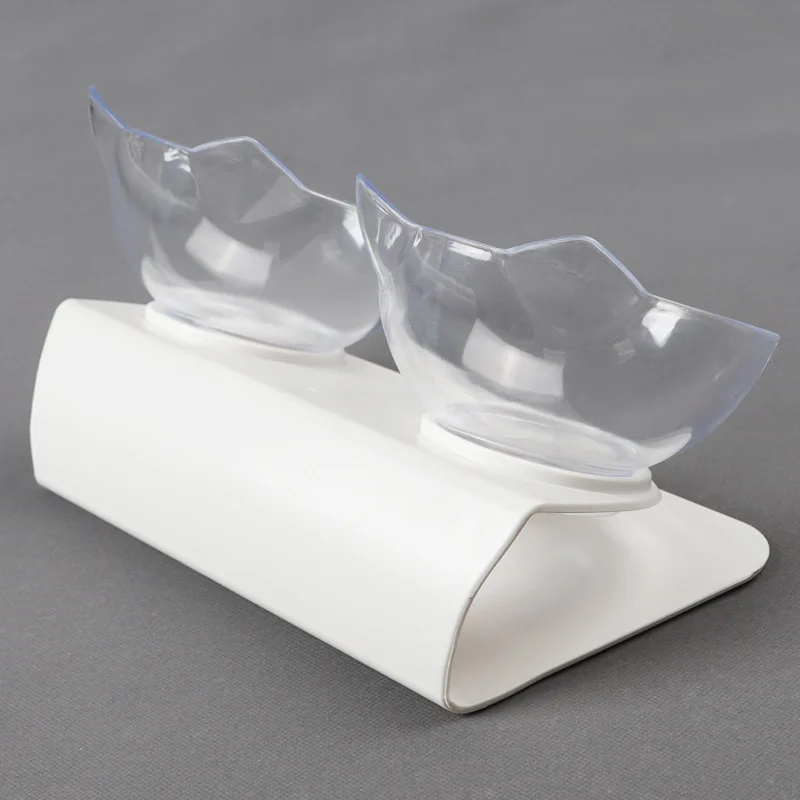 Миска для корма домашних животных прозрачная двойная Автоматическая питьевая