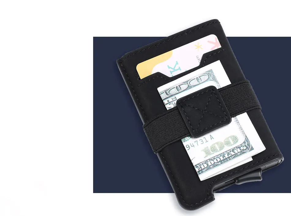 DIENQI RFID визитница мужские кошельки высокого качества кожаный кошелек Винтажный Мужской тонкий мини маленький кошелек, сумочка Smart Vallet