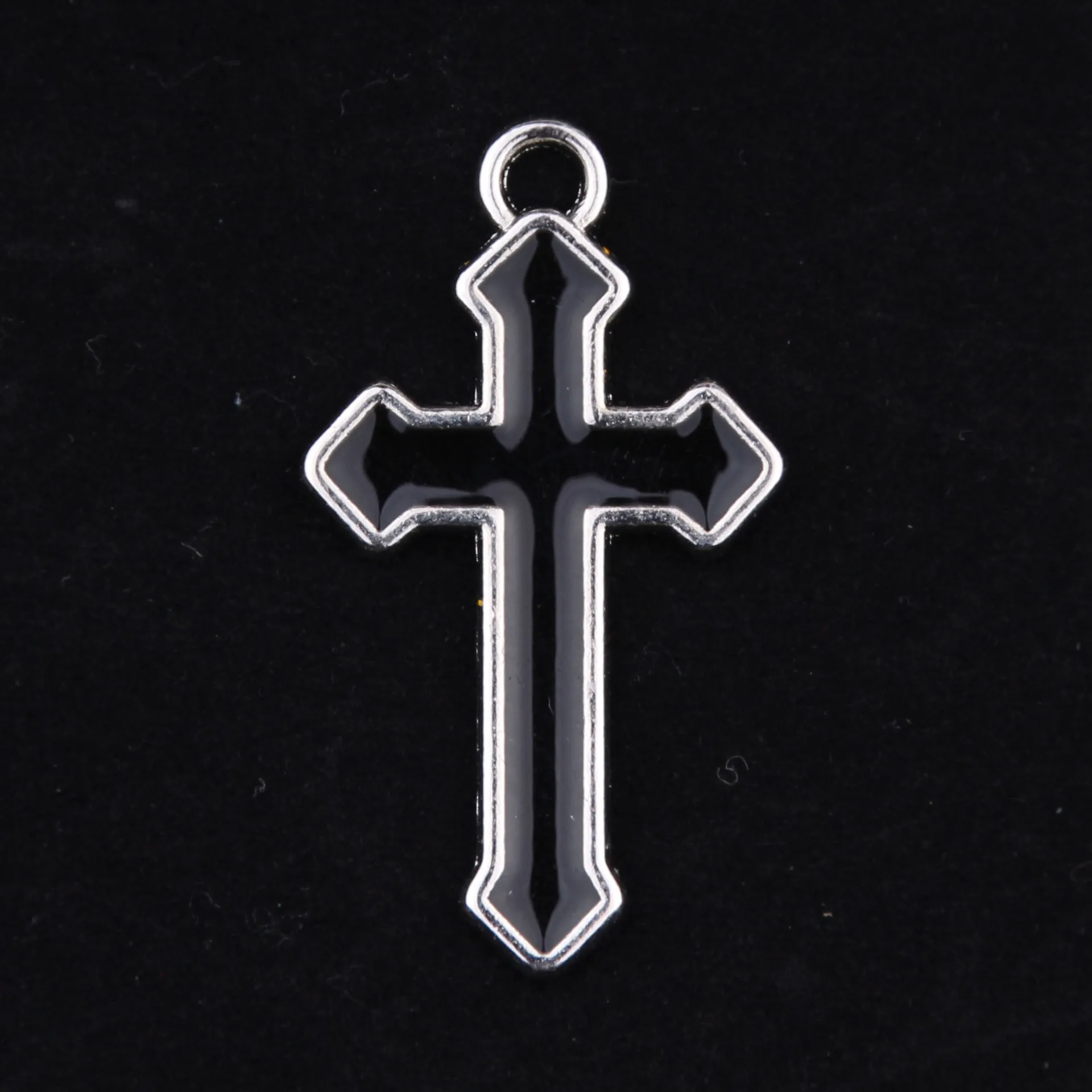 

12pcs Gothic Cross Connector Charms Jewelry DIY Necklace Handmade earring Aesthetic Accessories Jewelry Making Supplies