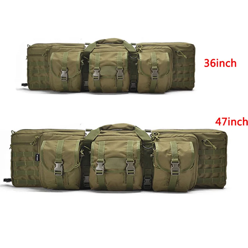 Военная сумка с двойной винтовкой 36 47 дюймов Молле сумки для журналов рюкзак на