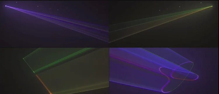 

New 1W DJ Laser Light Moving Head Light RGB Full Color Gobo Laser Projector For Club DJ Event